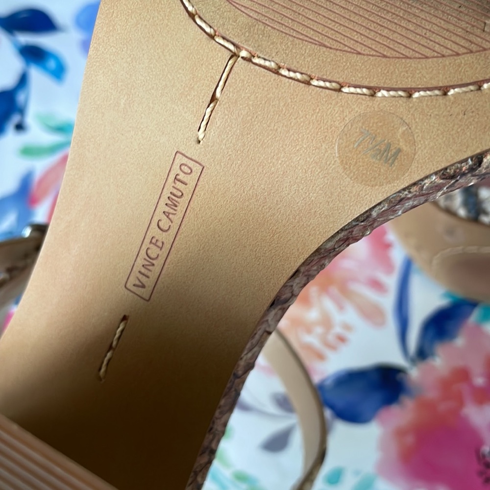 Vince Camuto Short Bread Desert Python Shoes - image 7